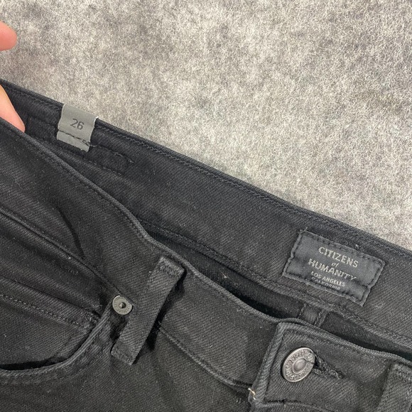 Citizens of Humanity Jeans 26 Black High Rise Slim Harlow Ankle - Picture 10 of 14